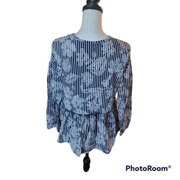 Zara Trafaluc Floral Peplum Top. Size S. - Picture 4 of 8